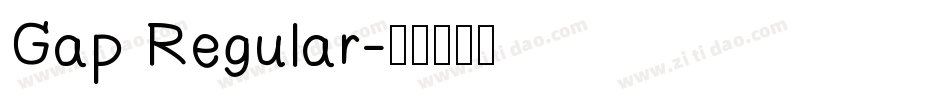 Gap Regular字体转换